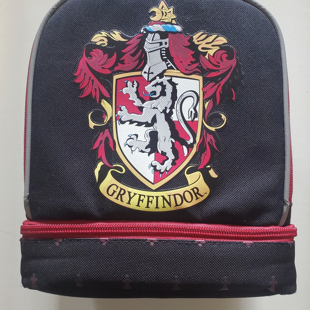 Harry Potter Gryffindor Black and Red Vinyl Lunchbox